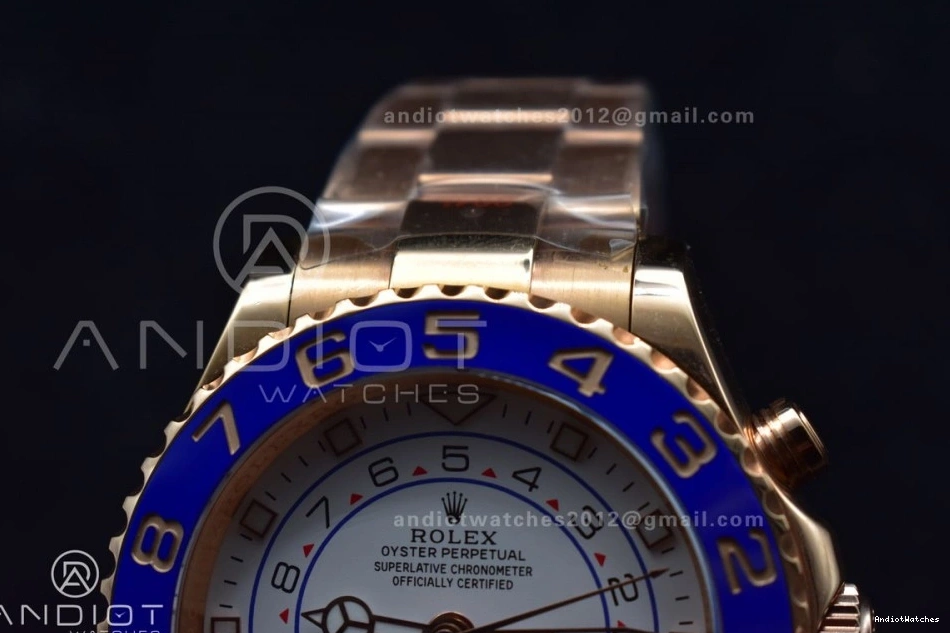 Best YachtMaster Blue A on TopPick Bracelet Ceramic II RG 1:1 RG 116685 Edition GMF 1223 0110
